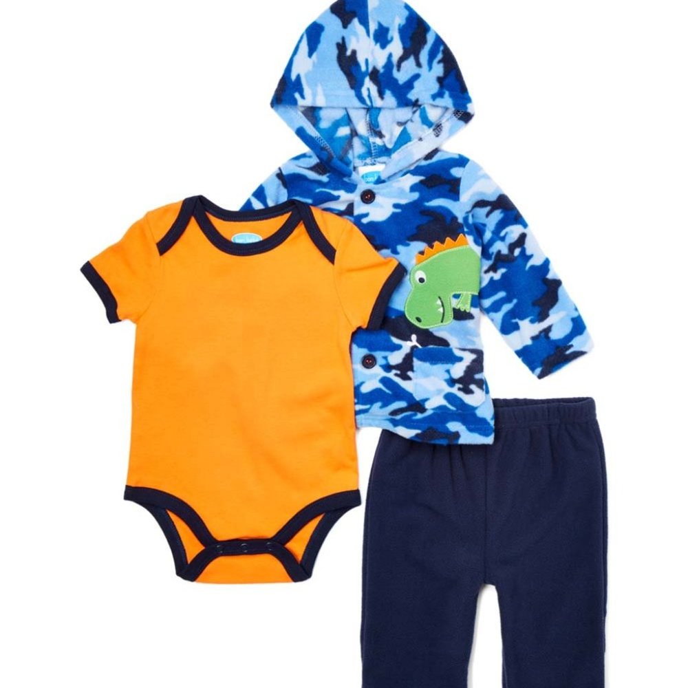 NWT blue camo fleece 3 piece set